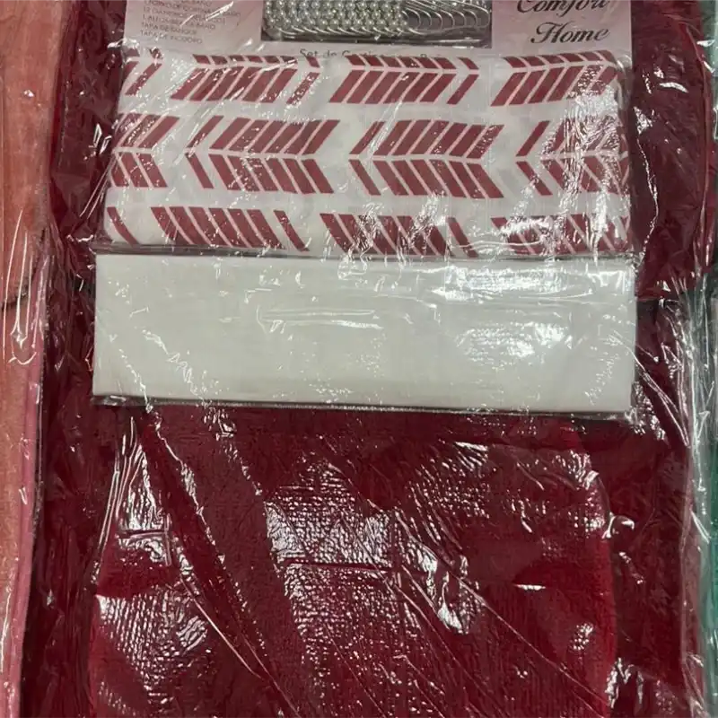 Juegos d alfombras y cortina de baño 