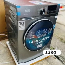 Lavadora con secadora a vapor black Decker 12kg