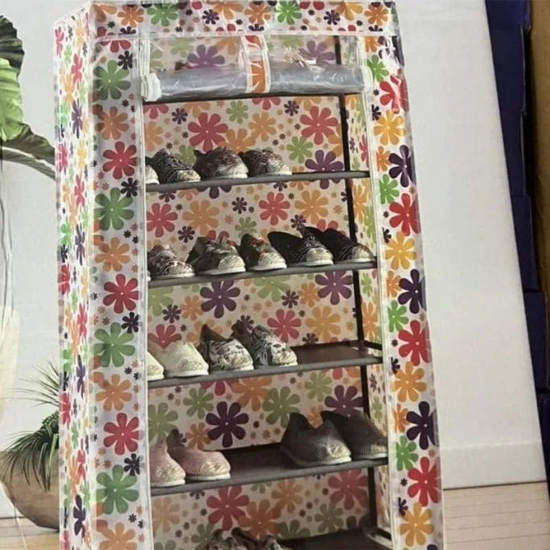 Zapateras de 6 niveles con lona