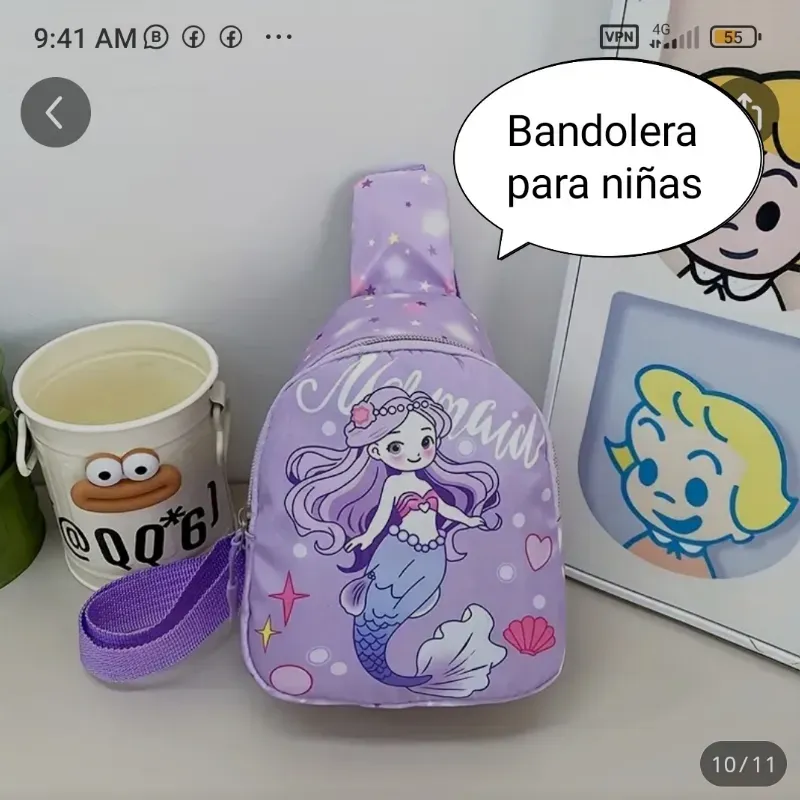 Bandolera para niña