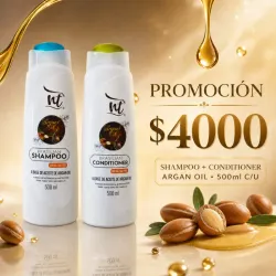 Juego de champú y acondicionador de argán