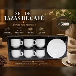 Juego de tazas