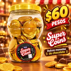 Monedas de chocolate