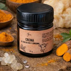 Crema de sebo de res y cúrcuma