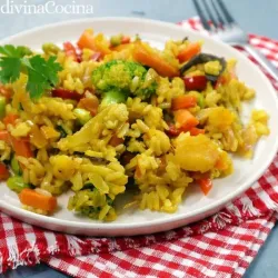 Arroz con vegetales
