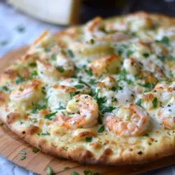 Pizza con Camarones