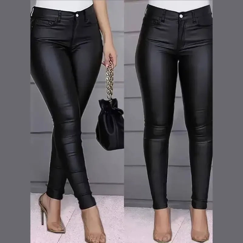 Pantalón negro de látex