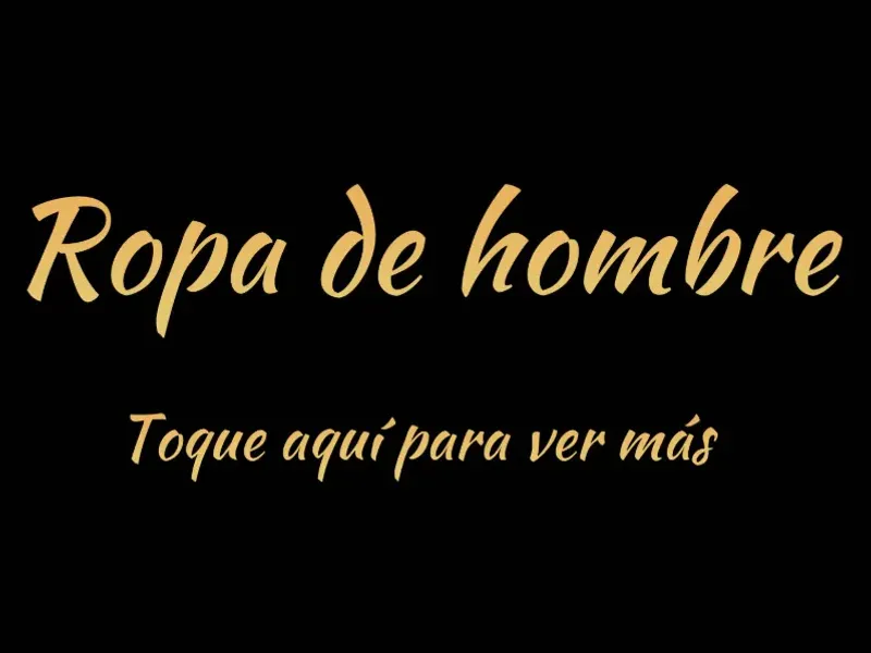 Ropa de hombre