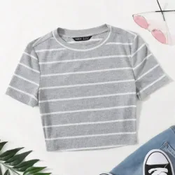 Top de rayas