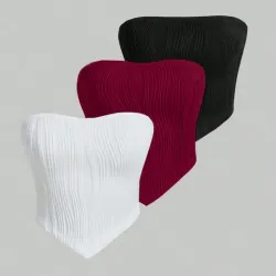 Tops cortos de piquito