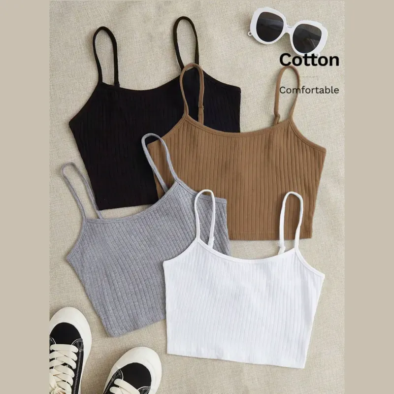 Tops cortos de tirantes