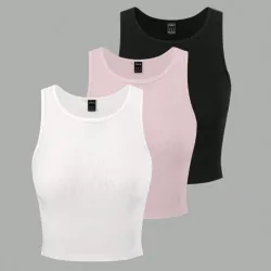 Tops de color entero