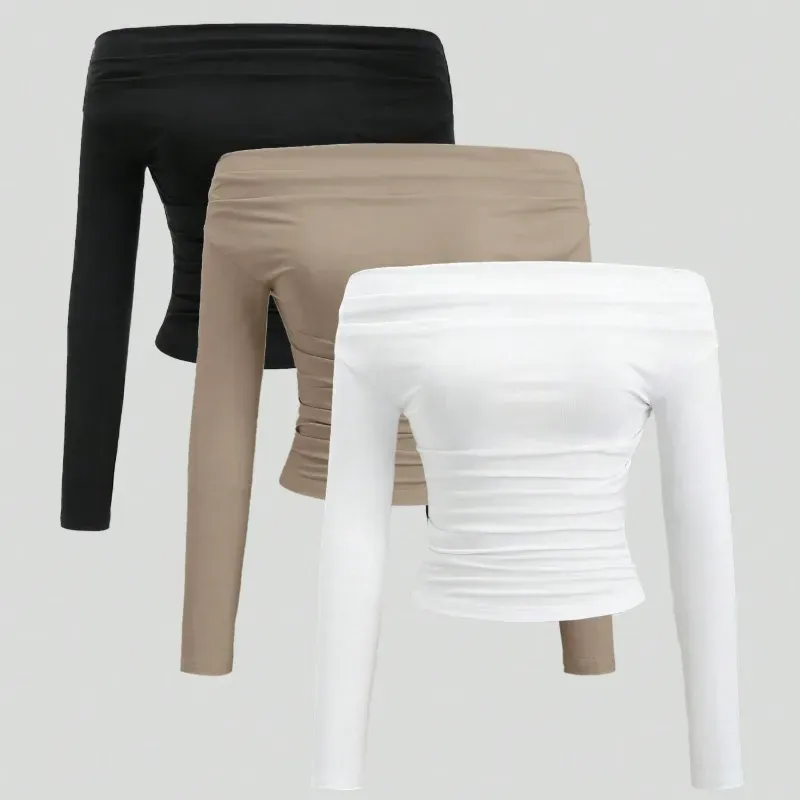 Tops de mangas largas