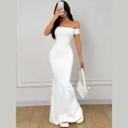 Vestido blanco largo