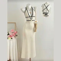 Vestido estilo croché