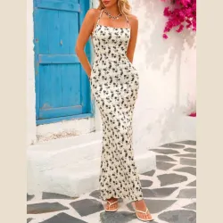 Vestido largo ajustado