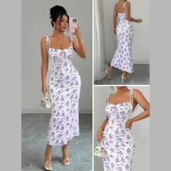 Vestido largo de tirantes