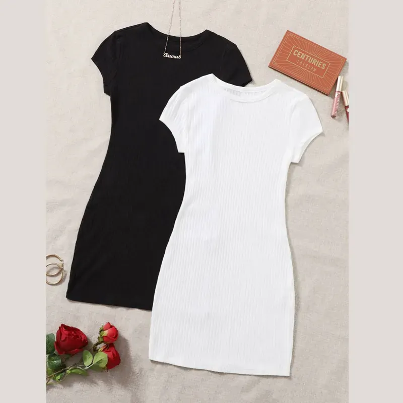 Vestidos de mangas cortas