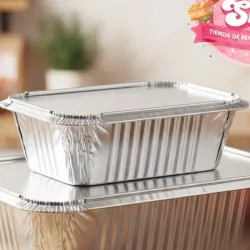 Bandejas de aluminio con tapa 3/4