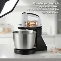 Batidora de mano con pedestal 250w