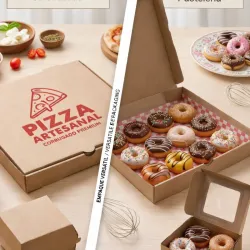 Cajas para minidonas/pizzas