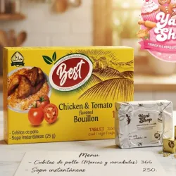 Caldo de pollo (12 unidades)