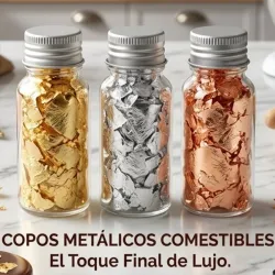 Copos metálicos comestibles