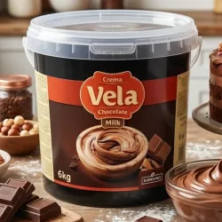 Crema Vela Chocolate Milk (6kg - Cubeta)