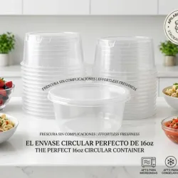 Envase Circular de 16oz