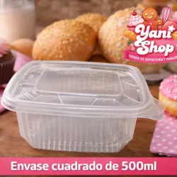Envase Cuadrado (500 ml)