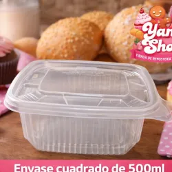Envase cuadrado de 500ml 