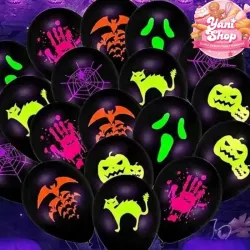Globos fluorescentes de decoración para Halloween (1 unidad)