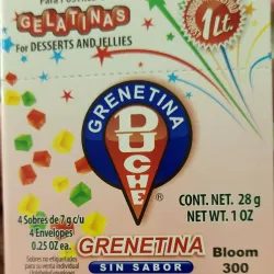 Grenetina (Gelatina sin sabor)