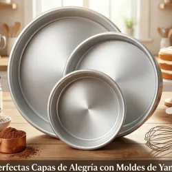 Juego de 3 Moldes circulares para pasteles