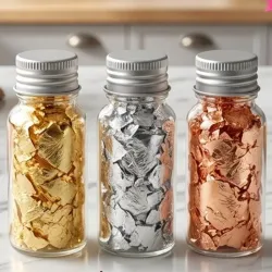 Copos metálicos comestibles 