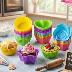 Capacillos de silicona para cupcakes 