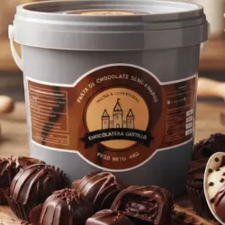 Pasta Semiamarga de Chocolate (4kg)