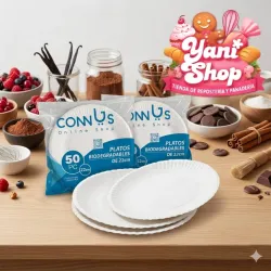 Platos biodegradables (22cm)