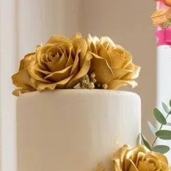 Rosas doradas