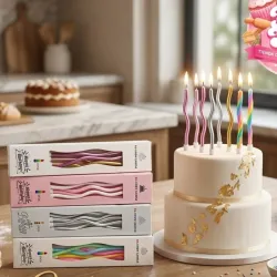 Velas en espiral para cumpleaños
