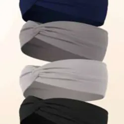 0038 Cintas de pelo informales a la moda con lazo cruzado para uso diario