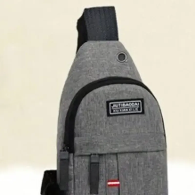 0041 Bolso de pecho miniatura de tela oxford estilo coreano casual e impermeable, bolso bandolera cruzado, riñonera, bolso de hombro, bolsa deportiva negra, regalo para negocios, San Valentín, universidad, libros, multiusos, otoño, Navidad, bolso para senderismo, viaje, ocio, para hombre
