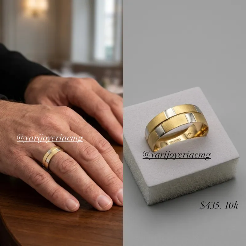 Anillo Compromiso de Hombre 10k