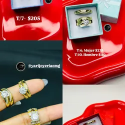 Anillos compromiso de fábrica 10k