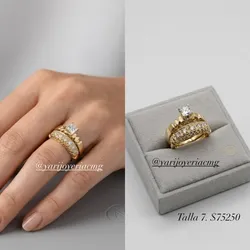 Anillos Compromiso Mujer 8k