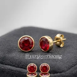 Aretes Fábrica 10k Brillante