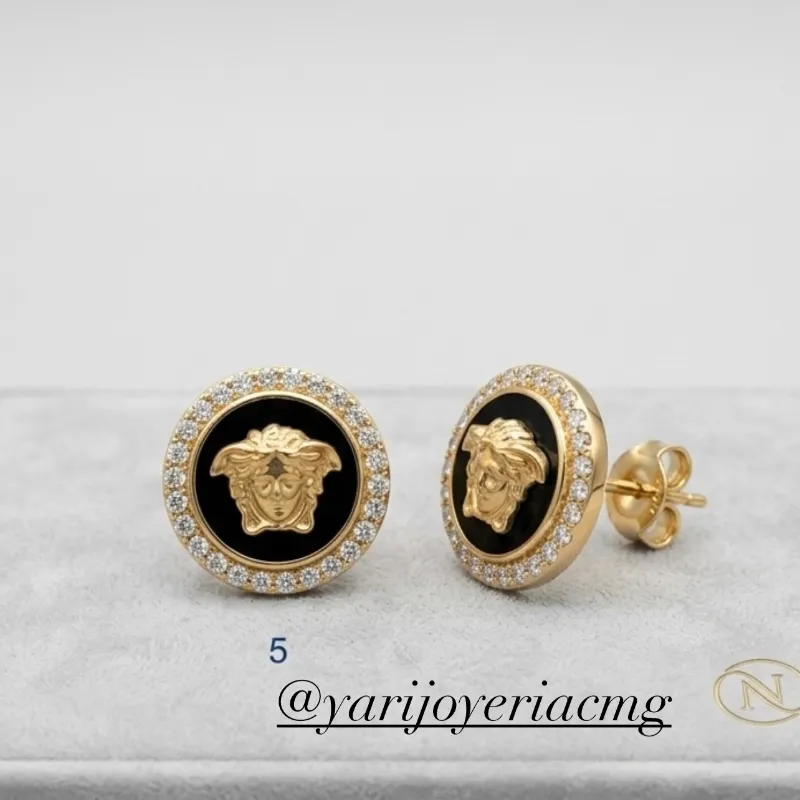 Aretes Fábrica 10k Versace