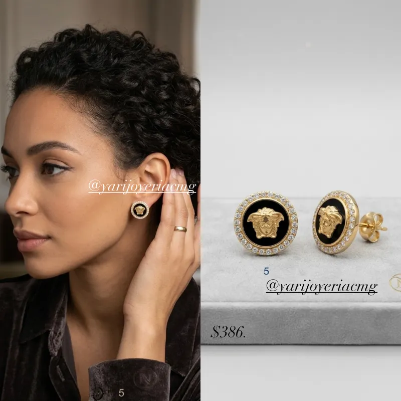 Aretes Fábrica 10k Versace