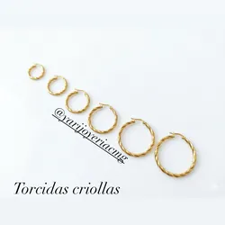 Argollas Torcidas criollas 10k