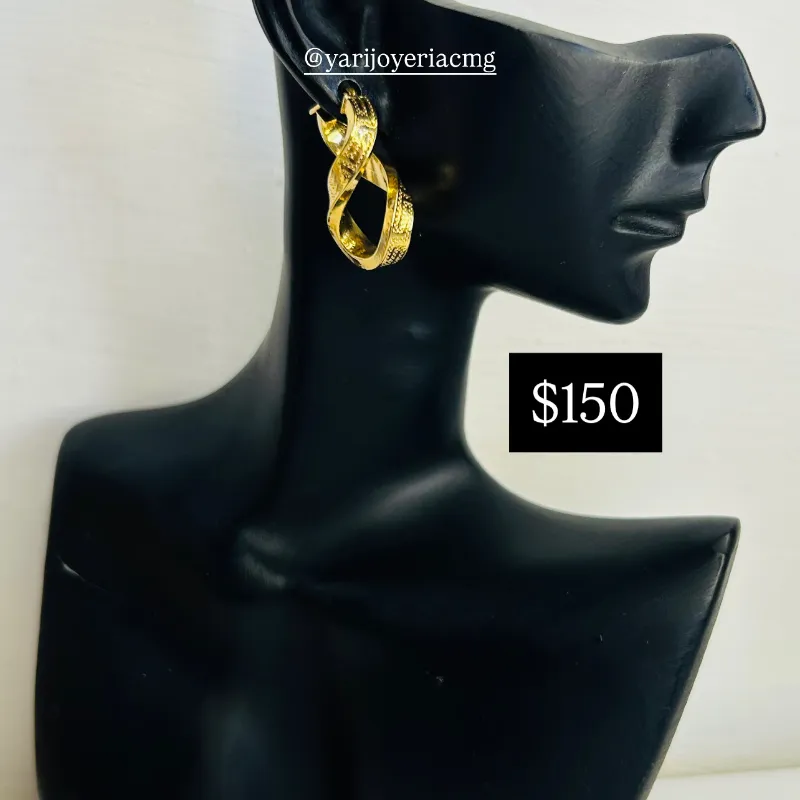 Argollas Versace infinito Fábrica 10k